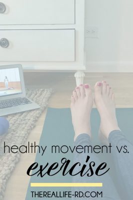 What is the difference between healthy movement and obligatory exercise? | The Real Life RD